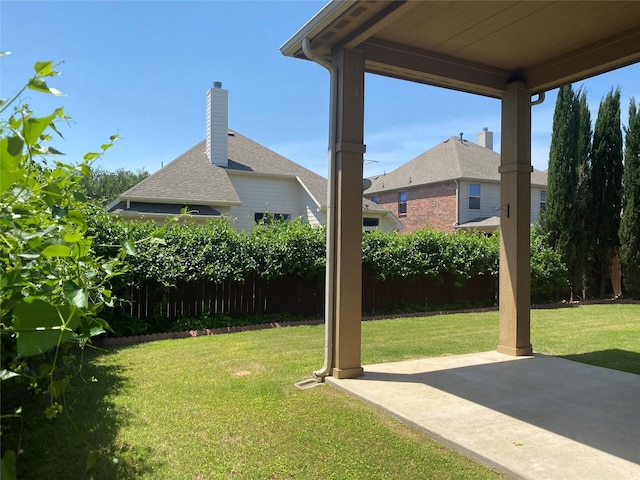 8740 Running River Ln, Fort Worth, TX 76131 - view of green lawn featuring a patio