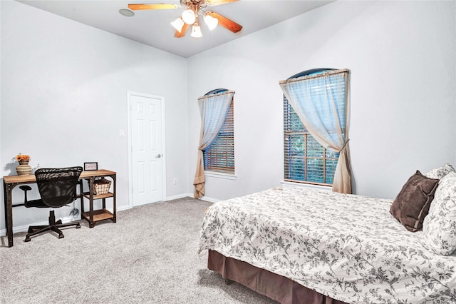 11086 Tenison Ln, Frisco, TX 75033 - bedroom featuring carpet, baseboards, and a ceiling fan