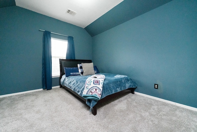 7804 Rampston Pl, Fort Worth, TX 76137 - carpeted bedroom with lofted ceiling and baseboards