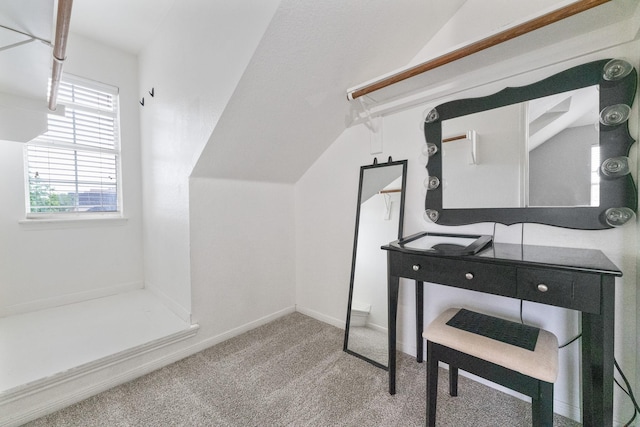 7804 Rampston Pl, Fort Worth, TX 76137 - additional living space featuring carpet, lofted ceiling, and baseboards