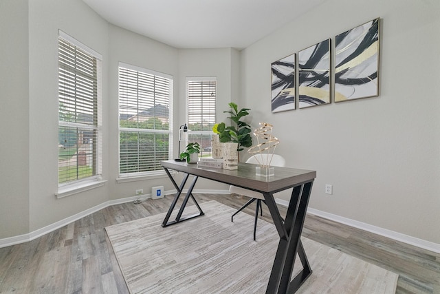 7804 Rampston Pl, Fort Worth, TX 76137 - office space with baseboards and wood finished floors