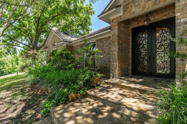 3740 Chimney Ridge Dr, Waco, TX 76708 - entrance to property with french doors and brick siding