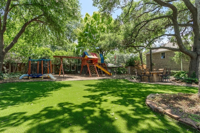 3740 Chimney Ridge Dr, Waco, TX 76708 - view of yard with a playground