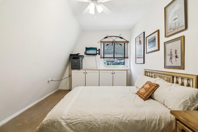 203 Goodson Way, Denton, TX 76207 - carpeted bedroom featuring baseboards and a ceiling fan