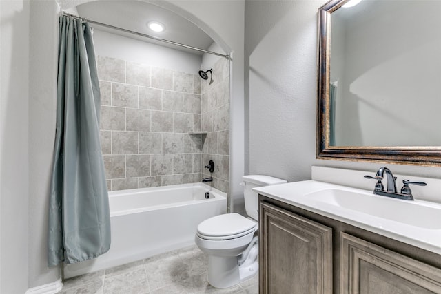 936 Mangrove Dr, Fate, TX 75087 - full bathroom with toilet, shower / bathtub combination with curtain, and vanity