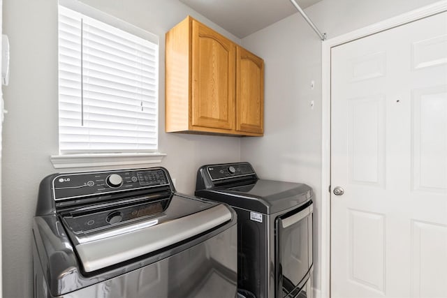 2040 Gleaner Dr, Rockwall, TX 75032 - laundry area with washer and dryer and cabinet space