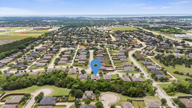 2040 Gleaner Dr, Rockwall, TX 75032 - aerial view of property and surrounding area featuring nearby suburban area
