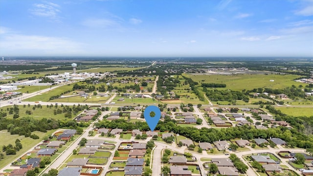 2040 Gleaner Dr, Rockwall, TX 75032 - aerial view of property and surrounding area featuring nearby suburban area