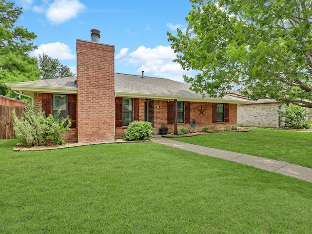 616 Stoneybrook Dr, Wylie, TX 75098 - single story home with a chimney, roof with shingles, and brick siding