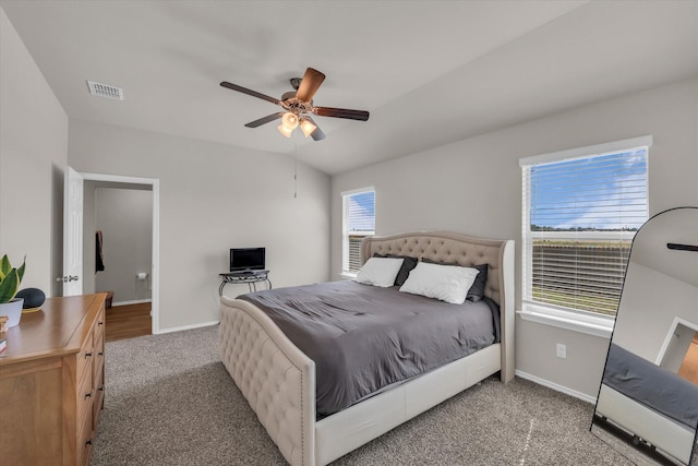 3005 Sherco Rd, Waco, TX 76655 - bedroom with carpet, baseboards, and a ceiling fan