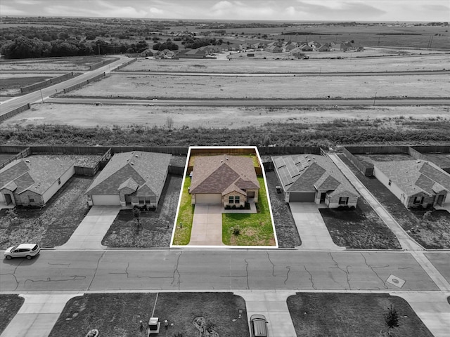 3005 Sherco Rd, Waco, TX 76655 - aerial perspective of suburban area with property boundaries highlighted