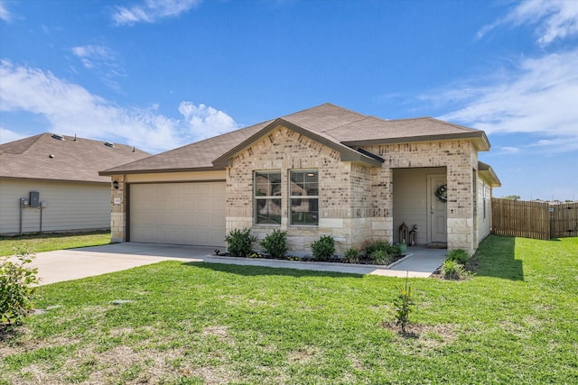 3005 Sherco Rd, Waco, TX 76655 - view of front of property with brick siding, driveway, a garage, and roof with shingles