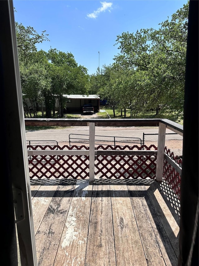 4320 Comanche Dr, May, TX 76857 - view of wooden terrace