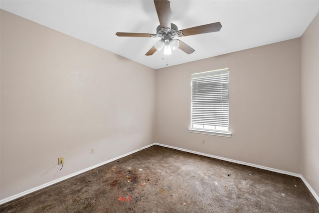 444 Lindenwood Ln W, Hewitt, TX 76643 - carpeted spare room featuring baseboards and a ceiling fan