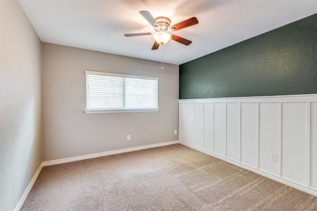 3604 Windsong Ln, Bedford, TX 76021 - carpeted empty room featuring ceiling fan and baseboards