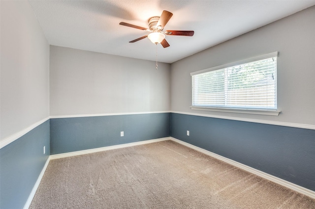 3604 Windsong Ln, Bedford, TX 76021 - carpeted empty room featuring ceiling fan and baseboards