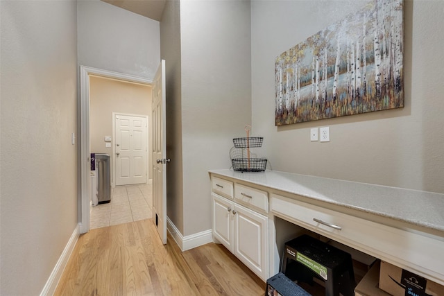 15606 Fox Meadow Ln, Frisco, TX 75035 - office area with light wood-style floors and baseboards