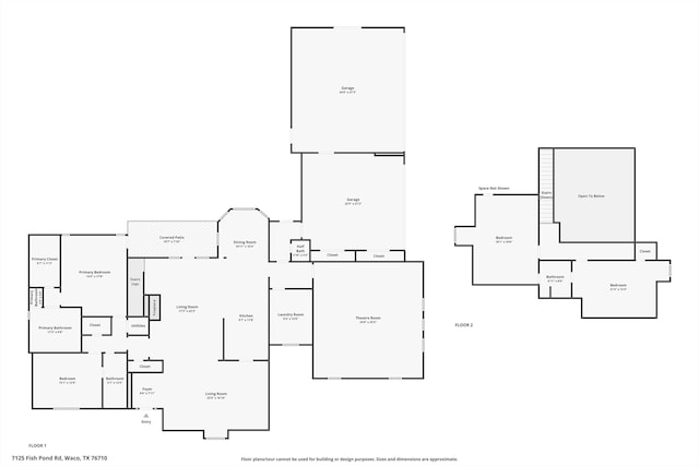 7125 Fish Pond Rd, Waco, TX 76710 - home floor plan