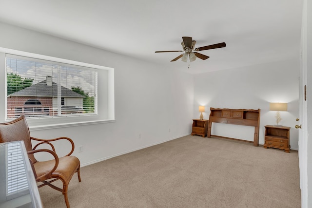 1804 Morning Mist Trl, Flower Mound, TX 75028 - carpeted bedroom featuring baseboards and ceiling fan