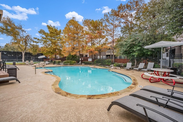 4242 N Capistrano Dr Unit 174, Dallas, TX 75287 - community pool with a patio and fence