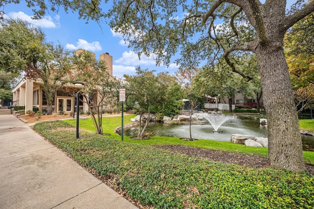 4242 N Capistrano Dr Unit 174, Dallas, TX 75287 - view of property's community with a water view and a lawn