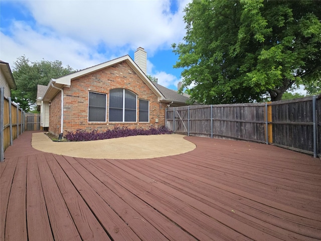 3421 Denver Dr, Mckinney, TX 75070 - wooden terrace with a fenced backyard