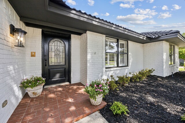 101 Oakmont Dr, Trophy Club, TX 76262 - doorway to property with brick siding