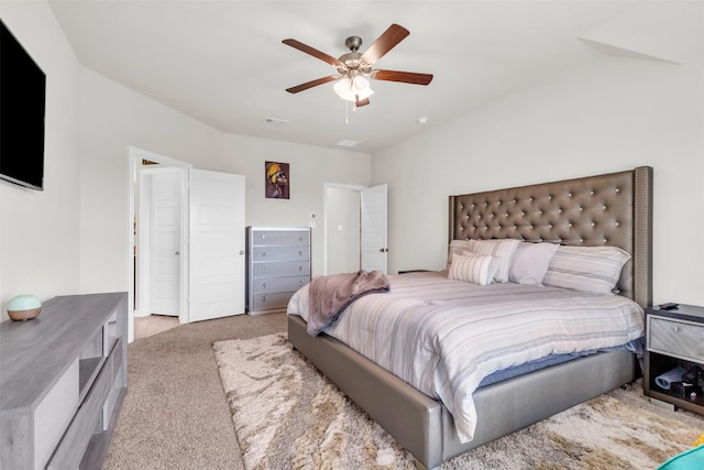 2125 Swanmore Way, Forney, TX 75126 - bedroom featuring light carpet and a ceiling fan
