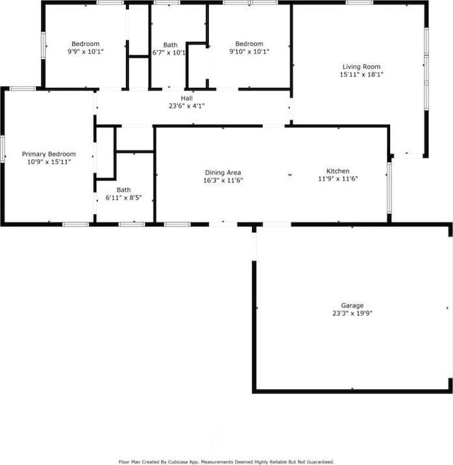 2409 Janice Ln, Fort Worth, TX 76112 - property floor plan