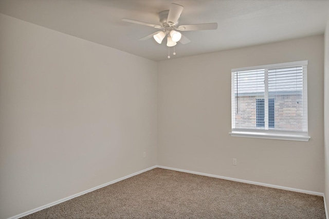 10152 Parker Springs Dr, Waco, TX 76708 - carpeted empty room featuring ceiling fan and baseboards
