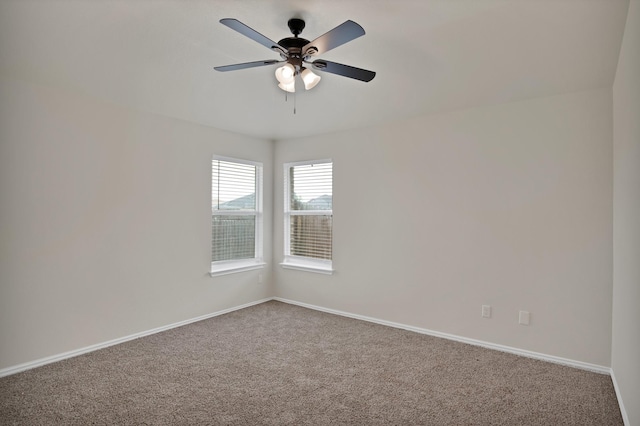 10152 Parker Springs Dr, Waco, TX 76708 - carpeted empty room featuring ceiling fan and baseboards