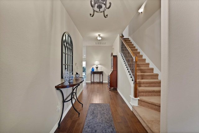 2202 Louis Trl, Weatherford, TX 76087 - foyer entrance with stairway, wood-type flooring, and baseboards