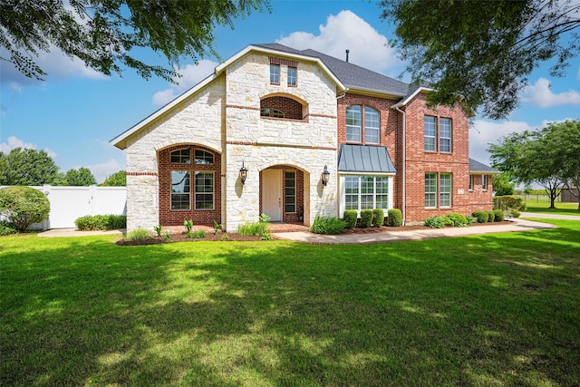 2410 Gail St, Royse City, TX 75189 - view of front of property featuring stone siding and a gate