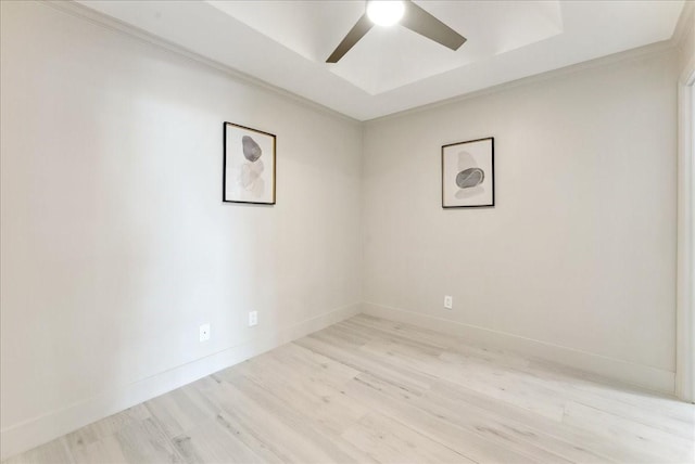 5909 Luther Ln Unit 1002, Dallas, TX 75225 - spare room with a ceiling fan, wood finished floors, baseboards, and ornamental molding