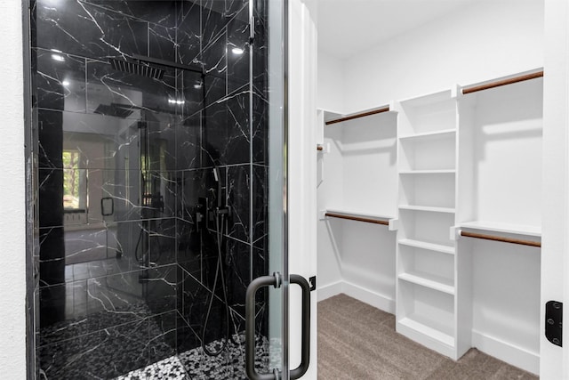 2519 Lakeridge Dr, Granbury, TX 76048 - full bath with a spacious closet and a marble finish shower