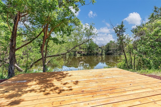 2519 Lakeridge Dr, Granbury, TX 76048 - dock area with a water view and a forest view