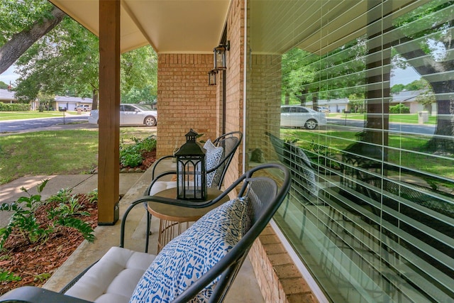 7616 Circle Dr, North Richland Hills, TX 76180 - view of patio / terrace featuring covered porch