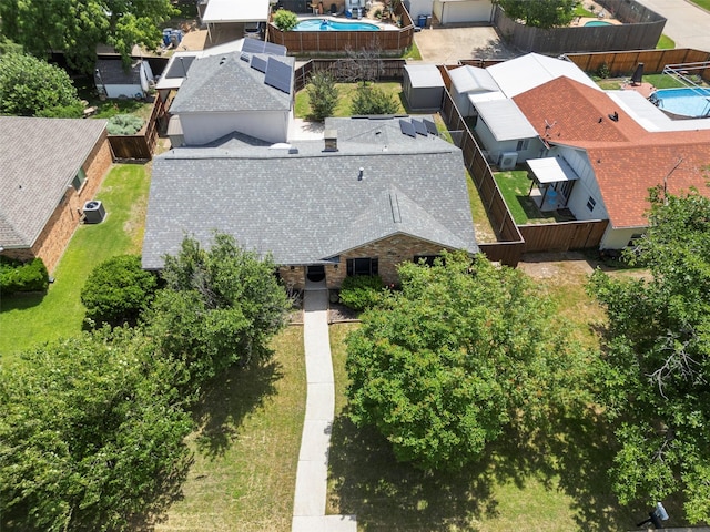 802 Walden Ct, Allen, TX 75002 - view from above of property with a pool