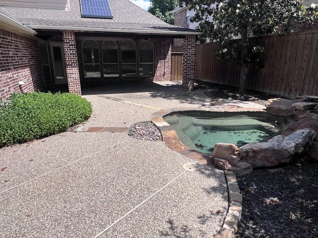8205 Fountain Springs Dr, Plano, TX 75025 - view of pool featuring fence and a patio