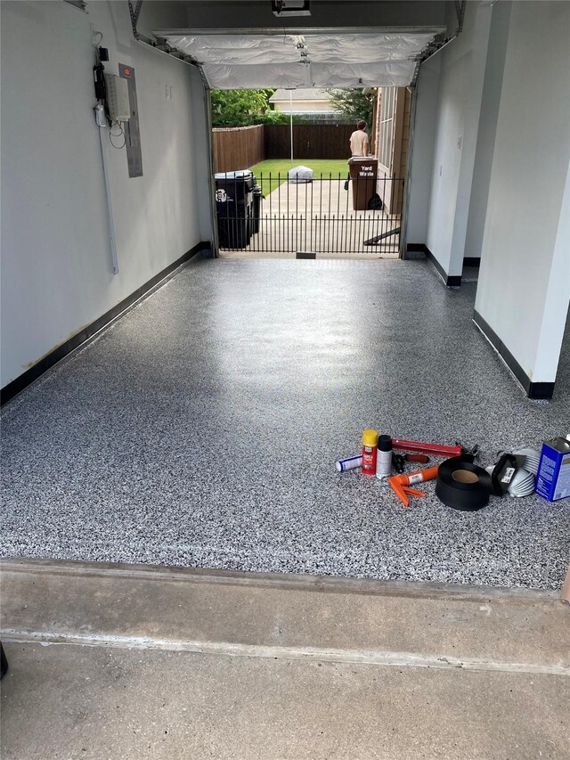 4317 Bay Meadow Dr, Denton, TX 76210 - garage with baseboards