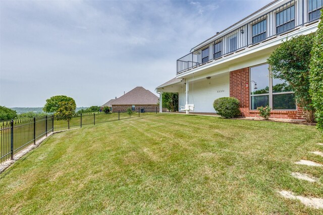 3209 S Bay Breeze Ln, Fort Worth, TX 76179 - view of yard with a balcony