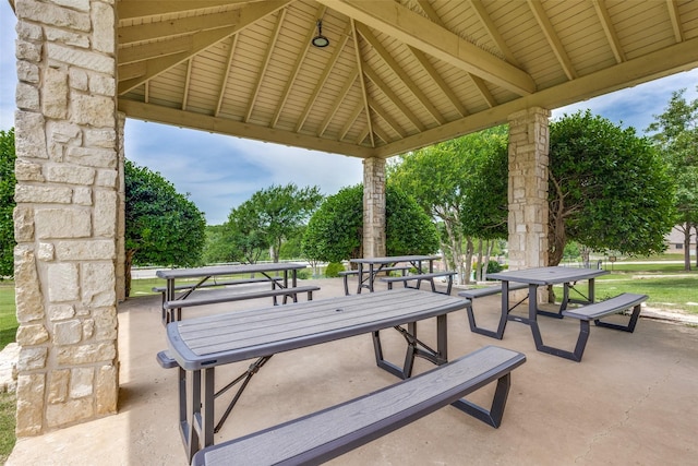 3209 S Bay Breeze Ln, Fort Worth, TX 76179 - view of patio with a gazebo and outdoor dining space