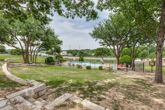 3209 S Bay Breeze Ln, Fort Worth, TX 76179 - view of yard featuring a community pool