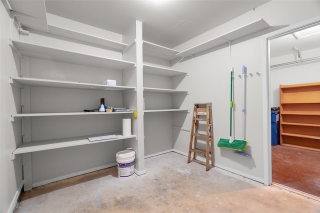 view of storage