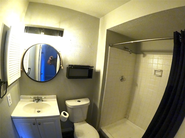 7301 Wayfarer Trl, Fort Worth, TX 76137 - full bathroom featuring a shower stall, toilet, and vanity