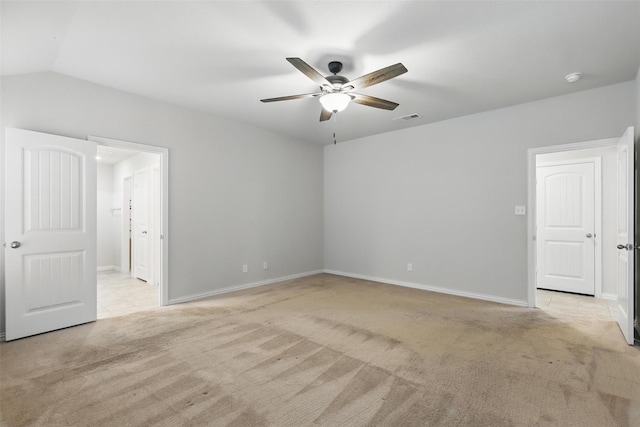 240 Springwood Ranch Loop, Springtown, TX 76082 - unfurnished bedroom with light carpet, baseboards, ceiling fan, and ensuite bathroom