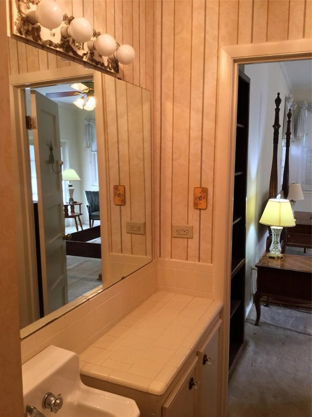 1014 N Sycamore St, Palestine, TX 75801 - bathroom with a ceiling fan