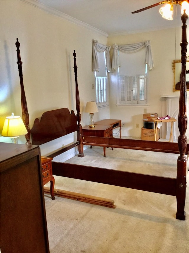 1014 N Sycamore St, Palestine, TX 75801 - bedroom featuring carpet floors and crown molding