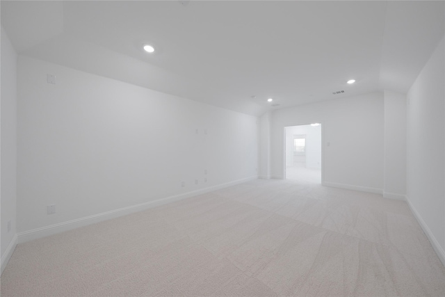 2301 Miramar Dr, Little Elm, TX 75068 - spare room with recessed lighting, baseboards, and light carpet