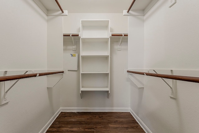 12113 Tacoma Ridge Dr, Fort Worth, TX 76244 - walk in closet featuring dark wood-style floors